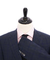 SAMUELSOHN - CUSTOM Blue Check Plaid "BARBERA" Fabric Suit - 42S/37W
