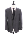 SAMUELSOHN - Super 130’s Medium Gray "PERFORMANCE" Textured Pattern Wool Suit - 46R