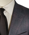 SAMUELSOHN - 2-Button Bold Plaid Gray Pink & Burgundy Blazer - 42R