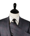 SAMUELSOHN - 2-Button Bold Plaid Gray Pink & Burgundy Blazer - 42R