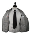 SAMUELSOHN - Custom Tailored Gray & Black Houndstooth Pattern Blazer - 40R