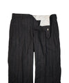 SAMUELSOHN - Gray Bold Chalk Stripe Flat Front Dress Pants - 32W