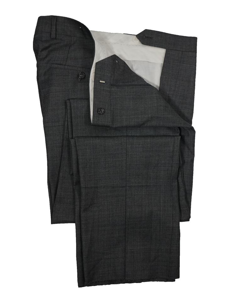 SAMUELSOHN - Super 120’s Medium Gray Textured Pattern Suit - 40R