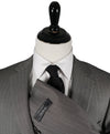 SAMUELSOHN - Super 130’s Textured Wool Gray Birdseye Stripe Suit - 44L