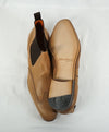 SANTONI - “FATTE A MANO” Orange Lined Low Ankle Boot Brogue - 12