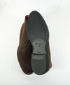 SANTONI -"FATTE A MANO” Brown Suede Chukka Ankle Boots-  10.5