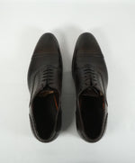 SANTONI - "GOODYEAR WELT” Hand Patina Brown Premium Brogue Oxfords - 9