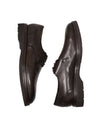 SANTONI - 3-Eylet Oxfords In Pebbled Brown Leather Rubber Sole - 11.5US