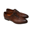 SANTONI - Antiqued Leather Oxfords Cap-toe - 9.5