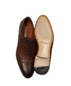 SANTONI - Antiqued Leather Oxfords Cap-toe - 9.5