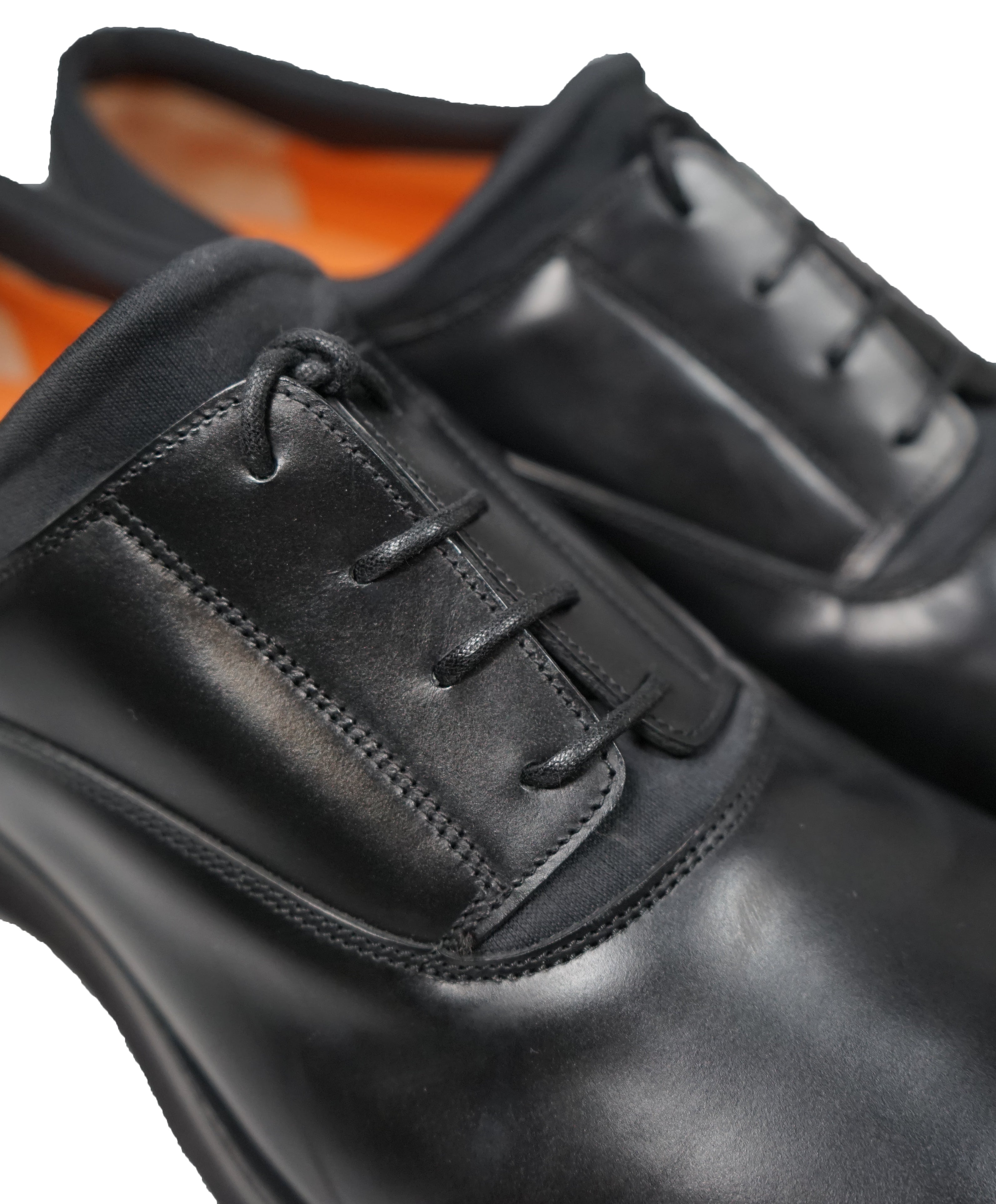 SANTONI - Black Oxford Sneaker Dress Shoe - 11US