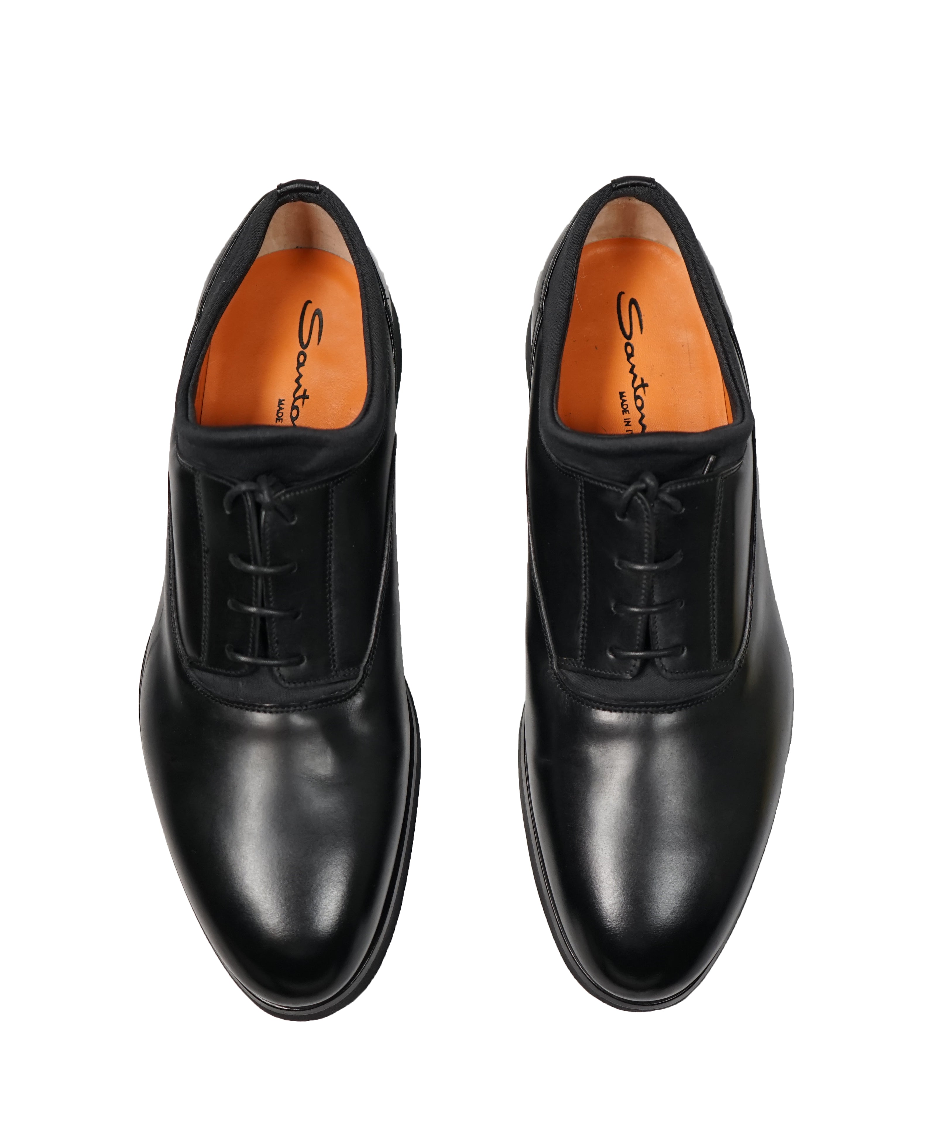SANTONI - Black Oxford Sneaker Dress Shoe - 11US