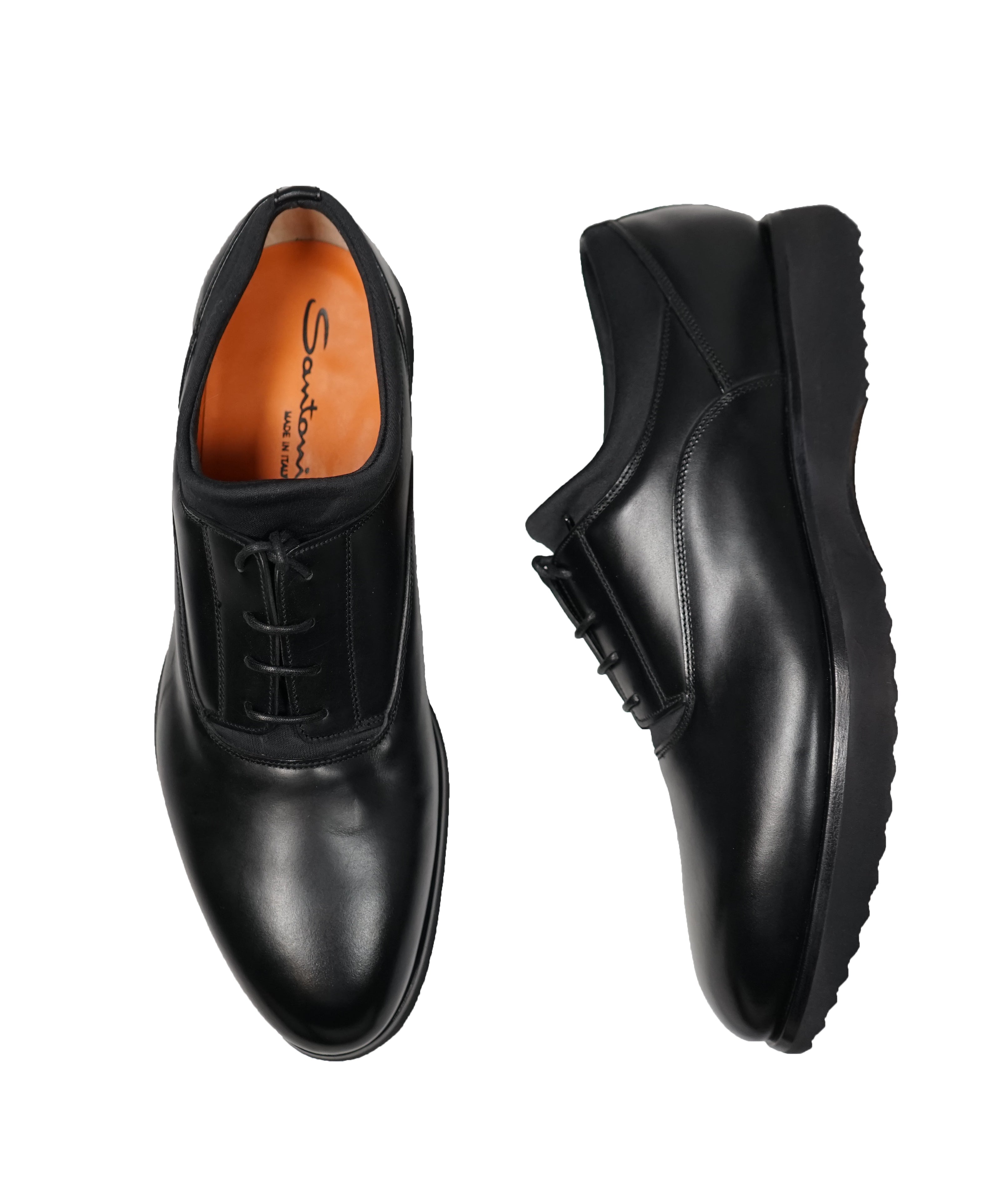 SANTONI - Black Oxford Sneaker Dress Shoe - 11US
