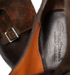 SANTONI - "GOODYEAR WELT” Museum Suede And Leather Monk Strap Loafers - 12