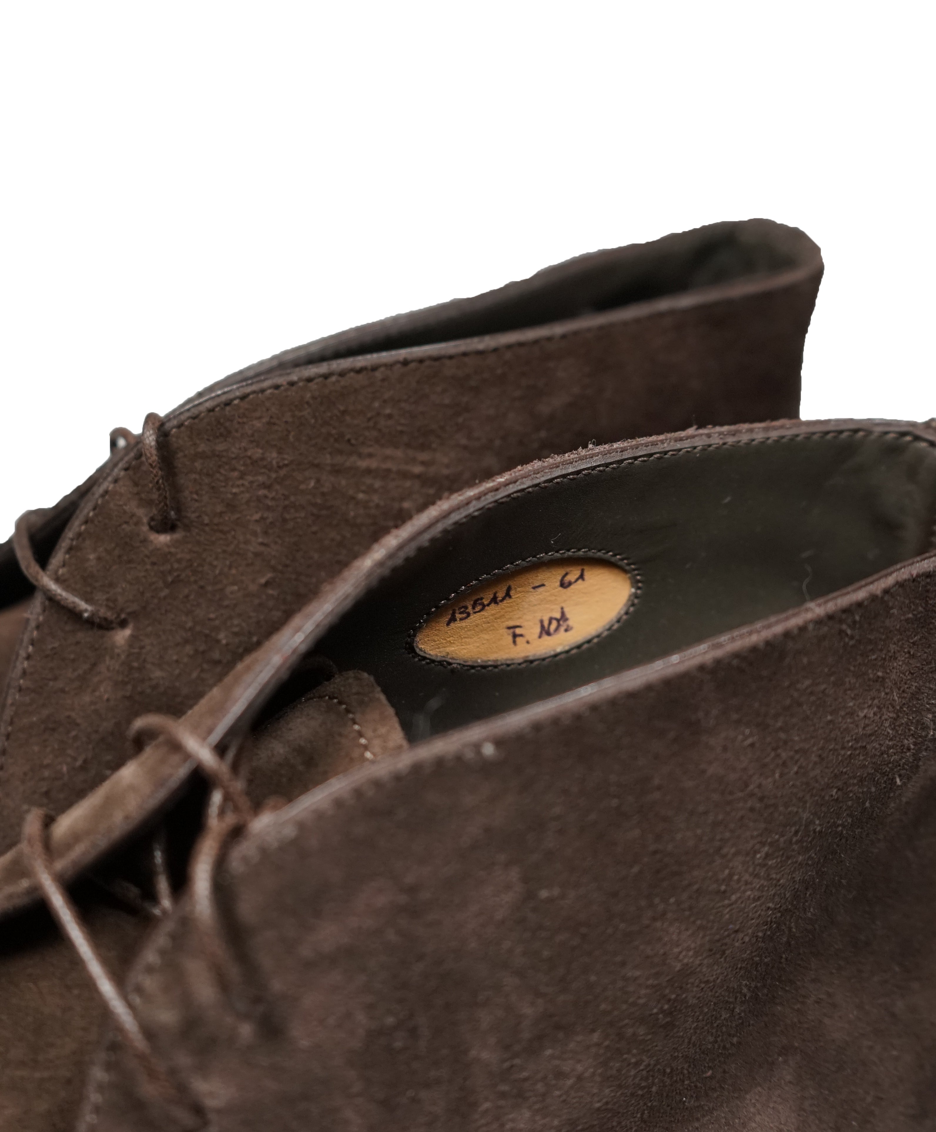 SANTONI - "GOODYEAR WELT” Slim Silhouette Weathered Chukka Boot  - 11.5