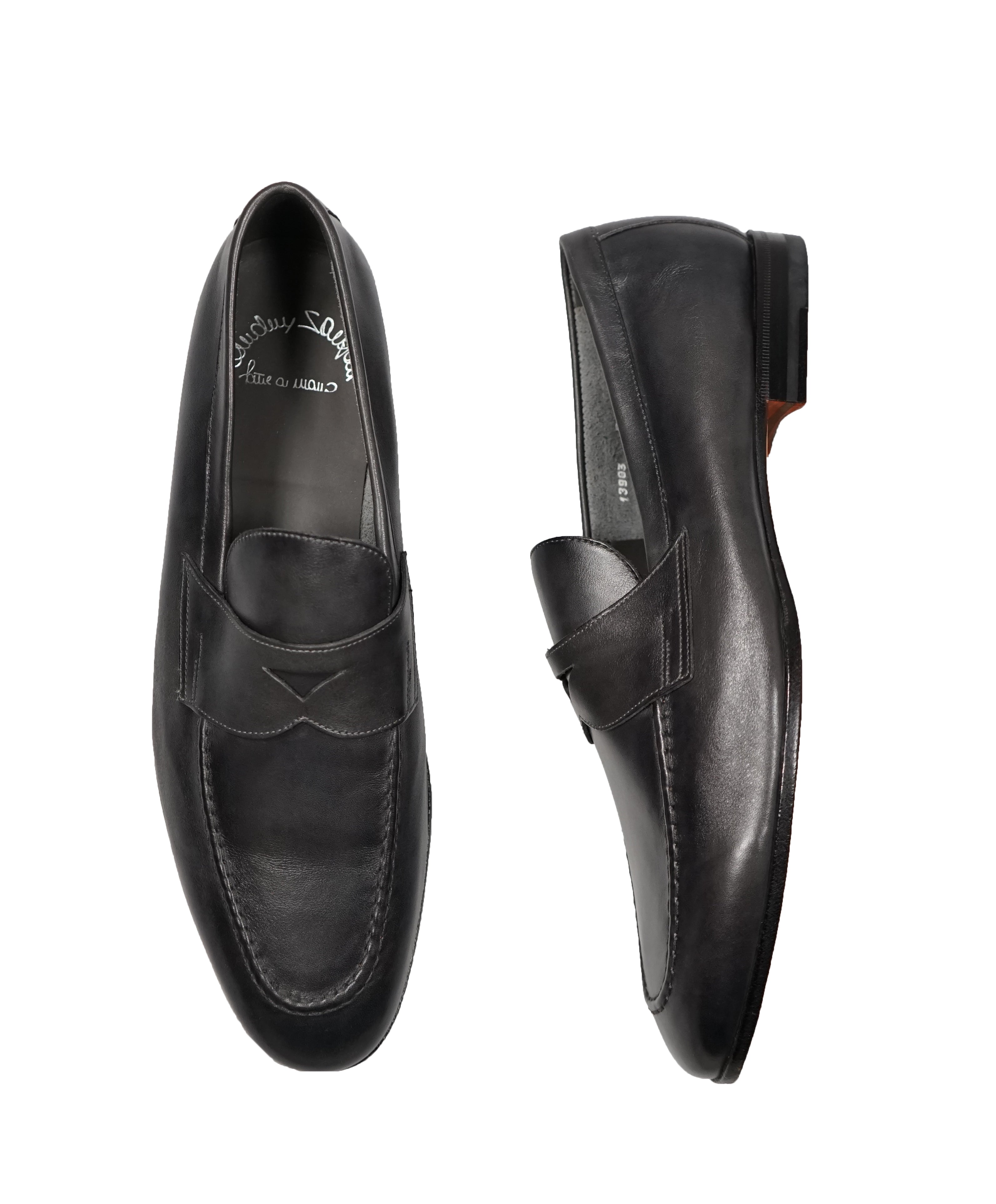 SANTONI - Hand Patina “Fatte A Mano” Penny Loafers - 12