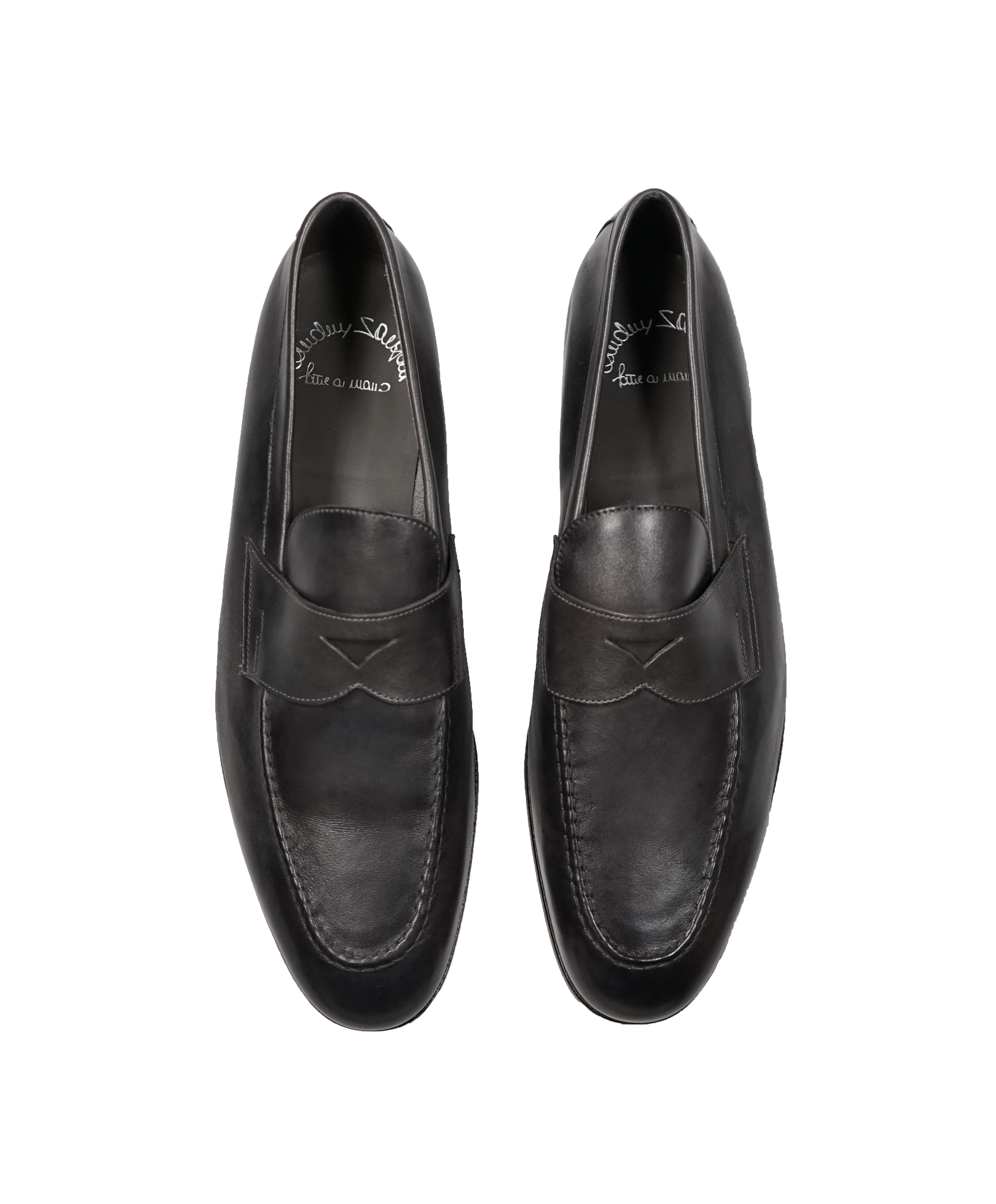 SANTONI - Hand Patina “Fatte A Mano” Penny Loafers - 12