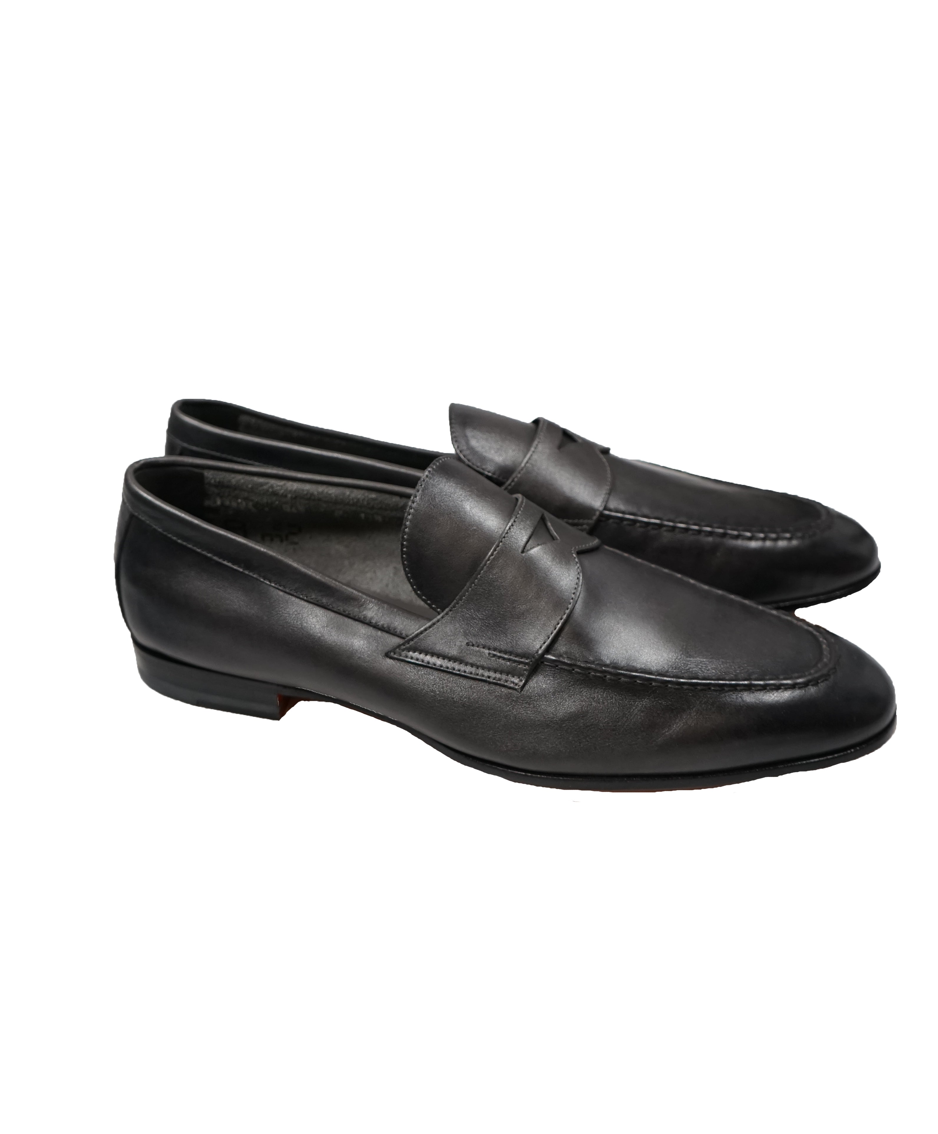 SANTONI - Hand Patina “Fatte A Mano” Penny Loafers - 12