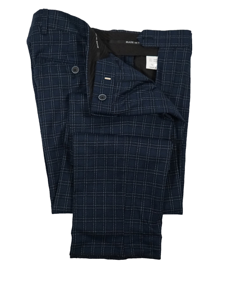 SARTORIE ZANARDELLI - Unlined Bold Plaid Patch Pocket Suit Made In Italy - 38R
