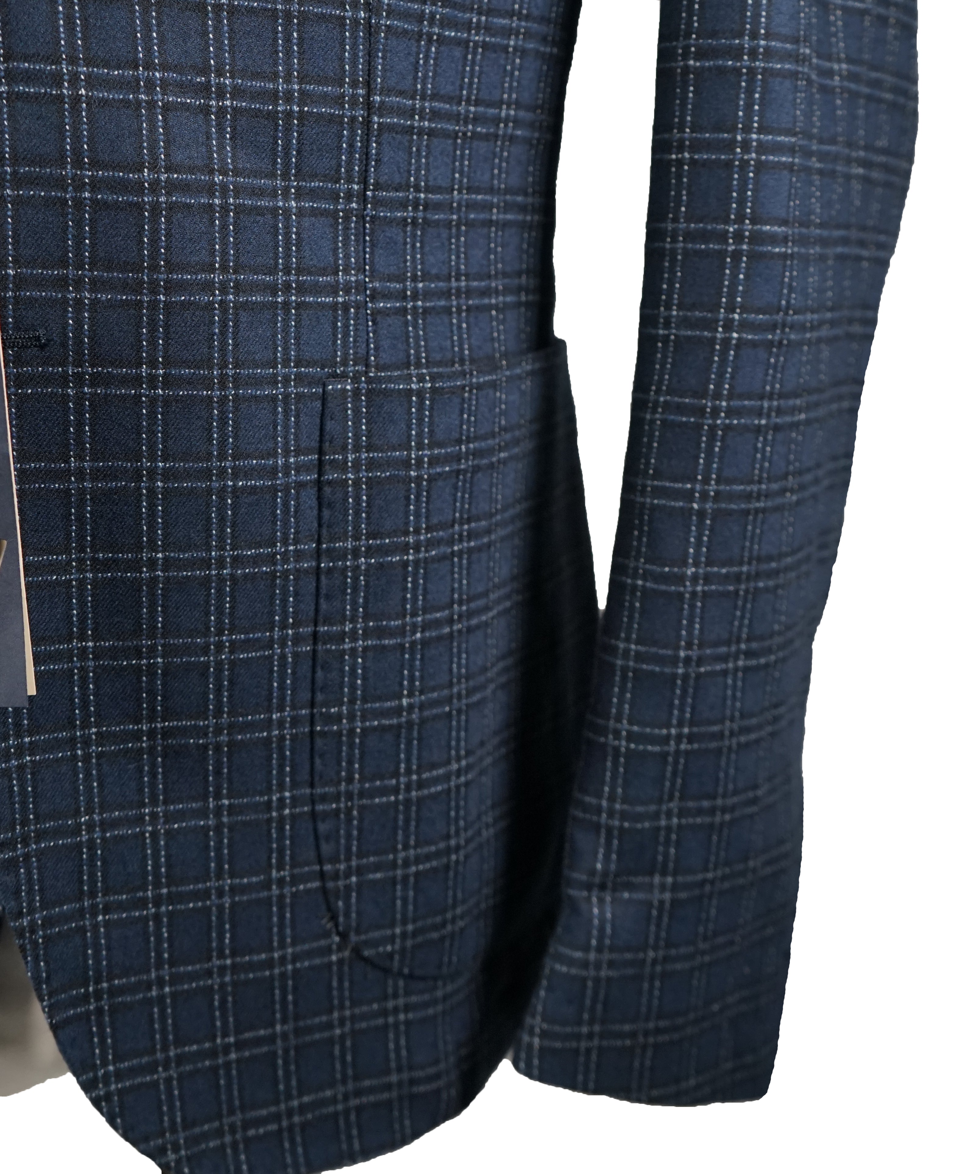 SARTORIE ZANARDELLI - Unlined Bold Plaid Patch Pocket Suit Made In Italy - 42S