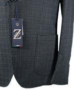 SARTORIE ZANARDELLI - Unlined Gray Bold Plaid Patch Pocket Suit Made In Italy-42S