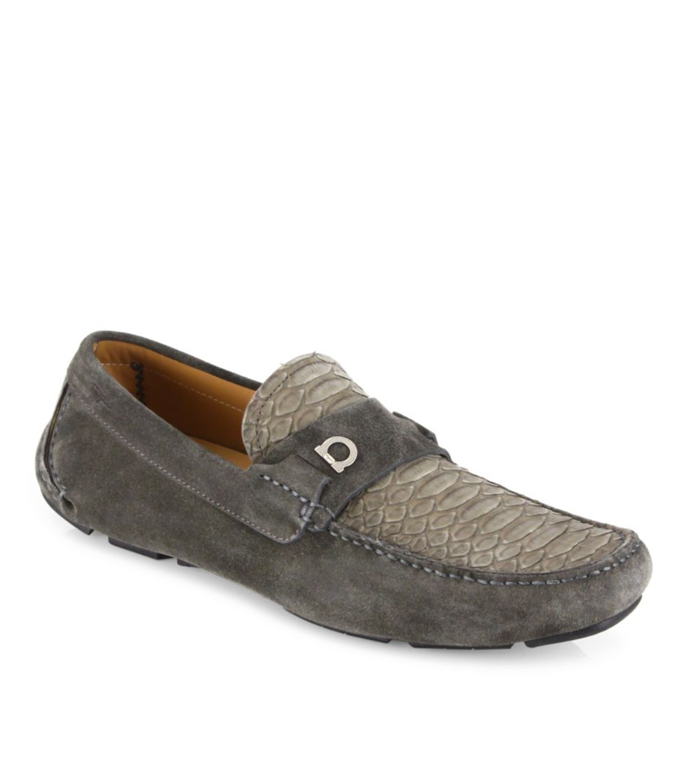 Ferragamo on sale python loafers