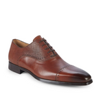 MAGNANNI - Textured Sleek Silhouette Oxfords W Brogue Detail - 10.5