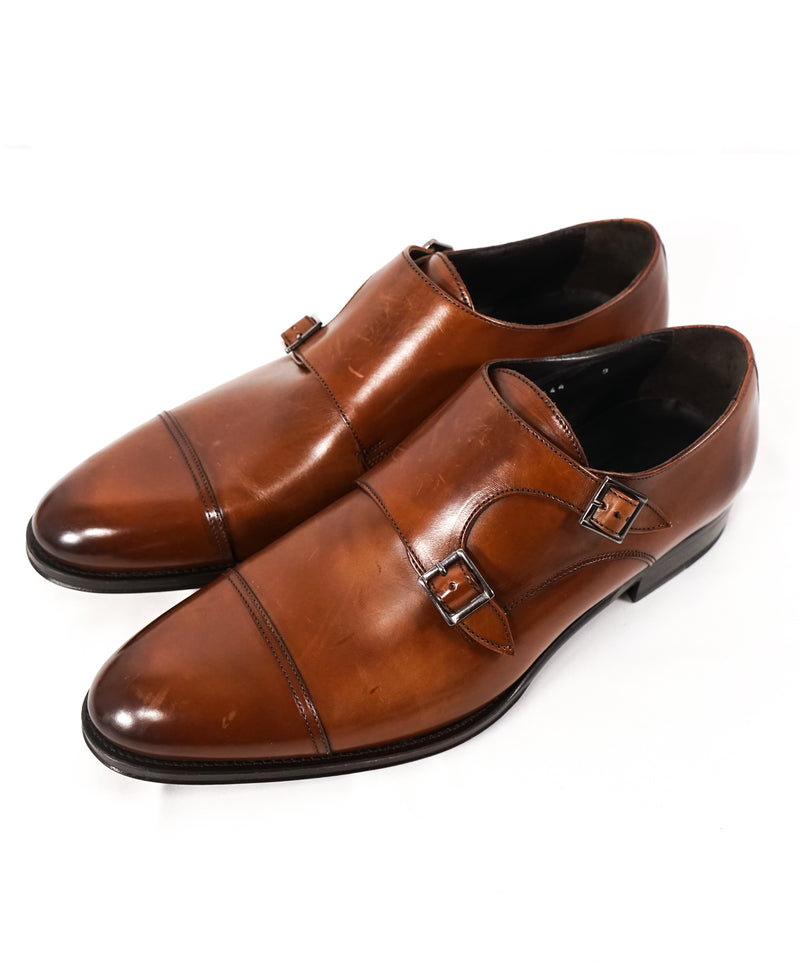 TO BOOT NEW YORK - Double Monk Strap Loafers Brown Round Toe - 9