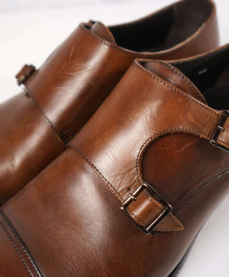 TO BOOT NEW YORK - “Grant” Double Monk Strap Loafers Brown Loafers - 9.5