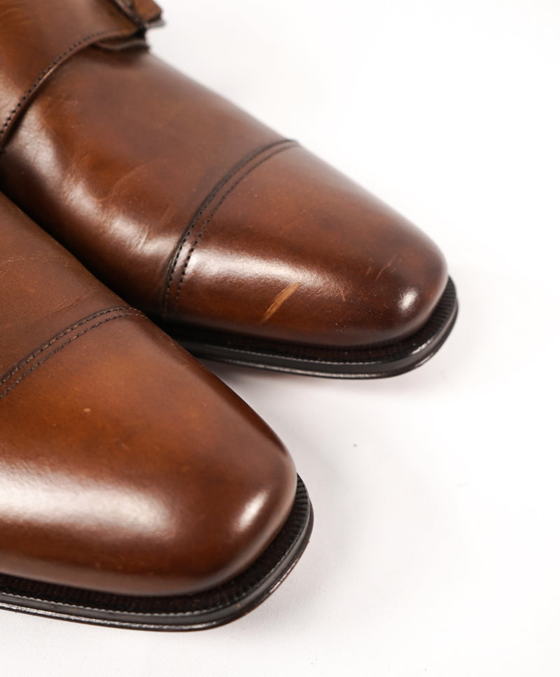 TO BOOT NEW YORK - “Grant” Double Monk Strap Loafers Brown Loafers - 9.5