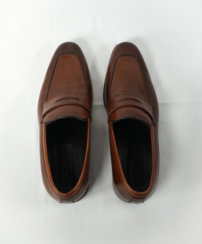TO BOOT NEW YORK - “Dupont” Brown Premium Grade Leather Penny Loafers - 10