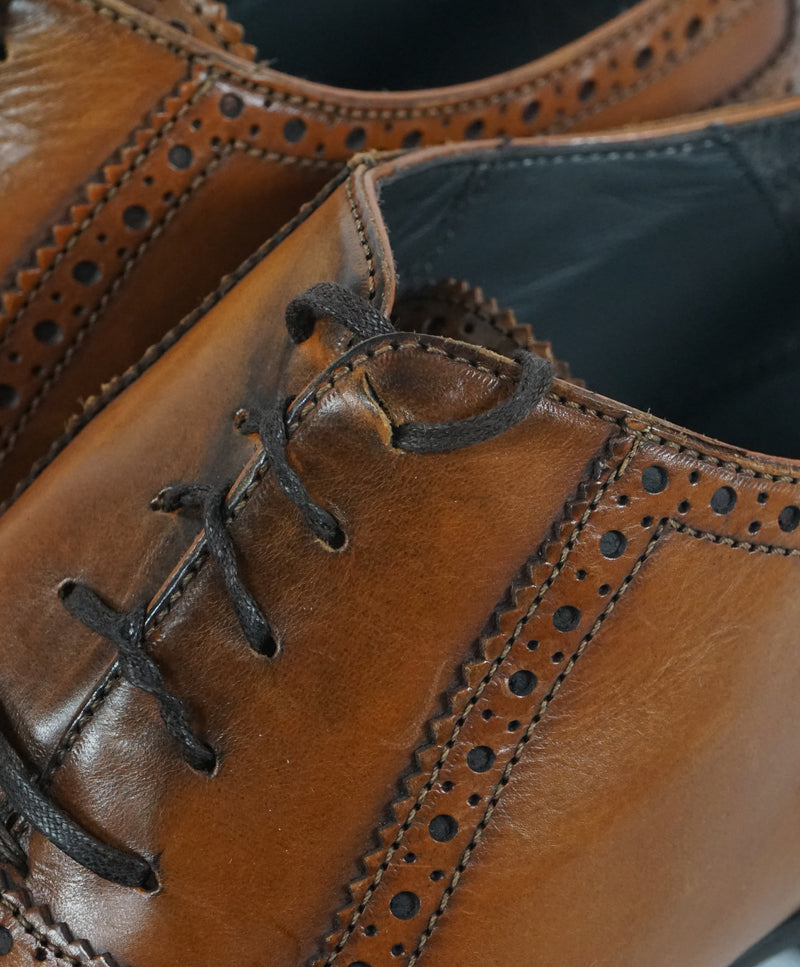 TO BOOT NEW YORK - “Burns” Whiskey Brown Wingtip Oxfords - 8