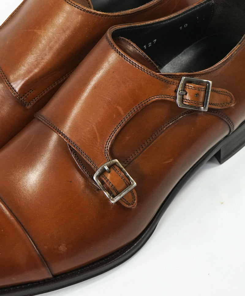 TO BOOT NEW YORK - Double Monk Strap Loafers Brown Round Toe - 10