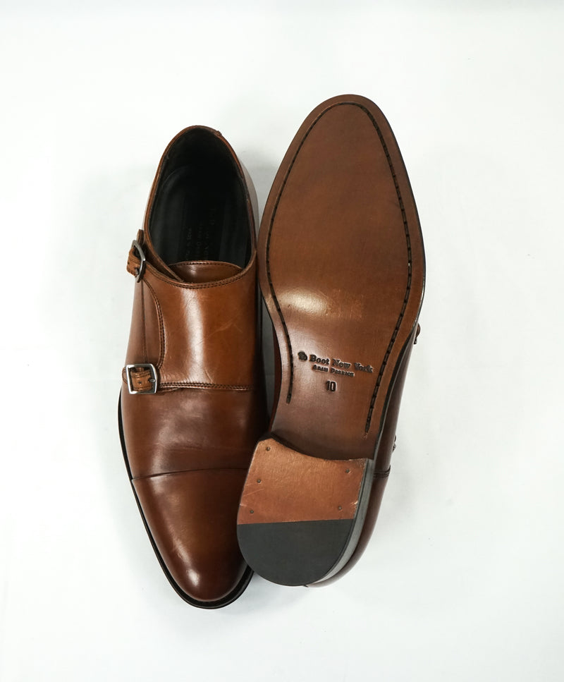 TO BOOT NEW YORK - Double Monk Strap Loafers Brown Round Toe - 10
