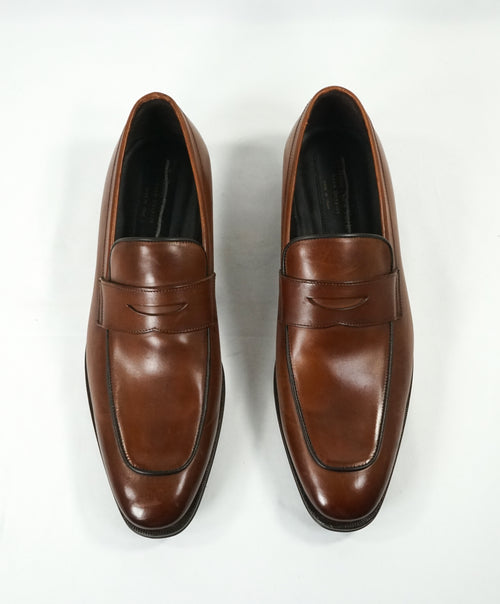 TO BOOT NEW YORK - “Dupont” Brown Premium Grade Leather Penny Loafers - 10.5