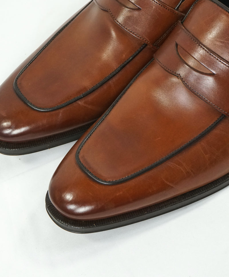 TO BOOT NEW YORK - “Dupont” Brown Premium Grade Leather Penny Loafers - 10.5