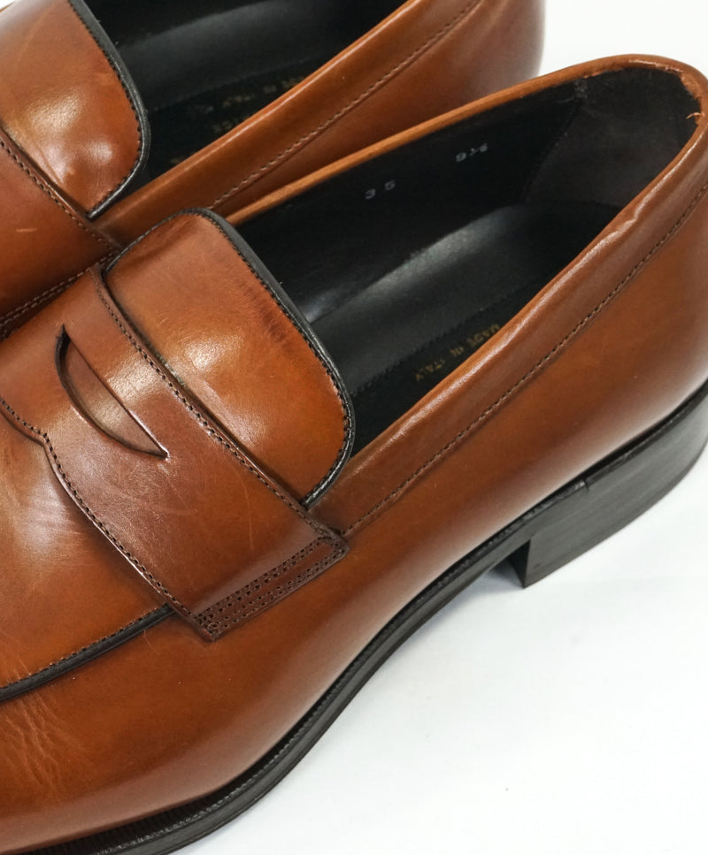TO BOOT NEW YORK - “Dupont” Brown Premium Grade Leather Penny Loafers - 9.5