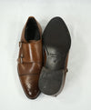 TO BOOT NEW YORK - Double Monk Strap Loafers Brown Brogue Round Toe - 9