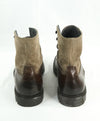 TO BOOT NEW YORK - “BLAKE” Mixed Media Brown Boot Unique Lacing - 10.5