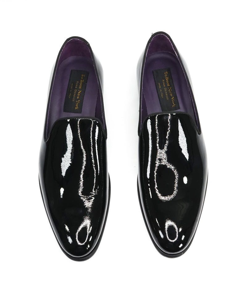 TO BOOT NEW YORK - “Delevan” Black Patent Leather Round Toe Loafers - 11