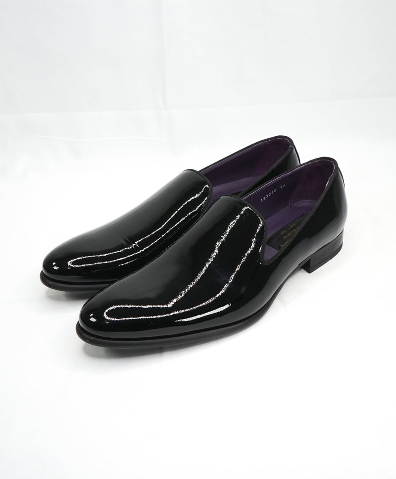 TO BOOT NEW YORK - “Delevan” Black Patent Leather Round Toe Loafers - 11