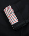 THOM BROWNE - Black Wool & Mohair Side Stripe LOGO Backstrap "Sz 3" - 35W