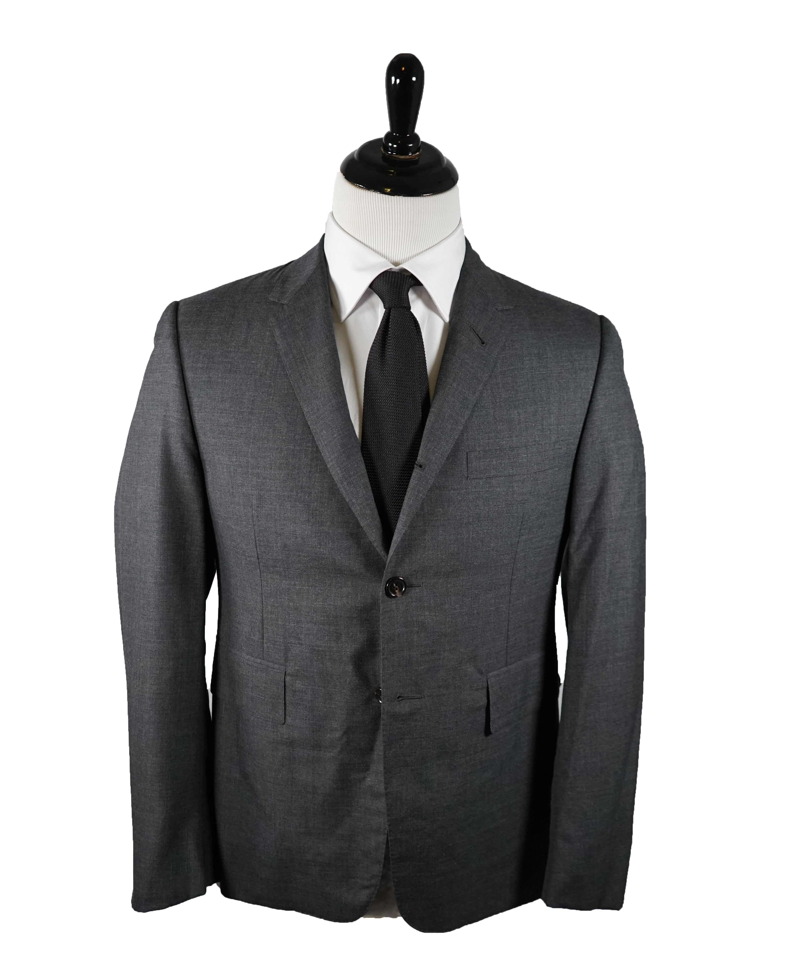 THOM BROWNE - Gray Premium Suit With Iconic Logo Detailing - SZ 2