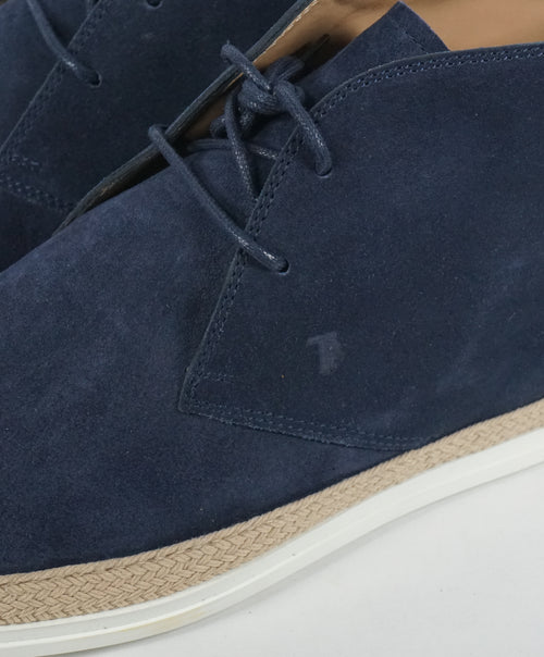 TOD’S - Navy Suede Espadrille Ankle Chukka Boot - 11