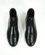 TOD’S - “Quinn” Round Toe Lace Up Ankle Boot Black Leather - 7.5