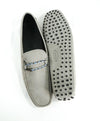 TOD’S - Gommini Laccetto Bi-Color Gray Suede Driving Loafers - 13.5