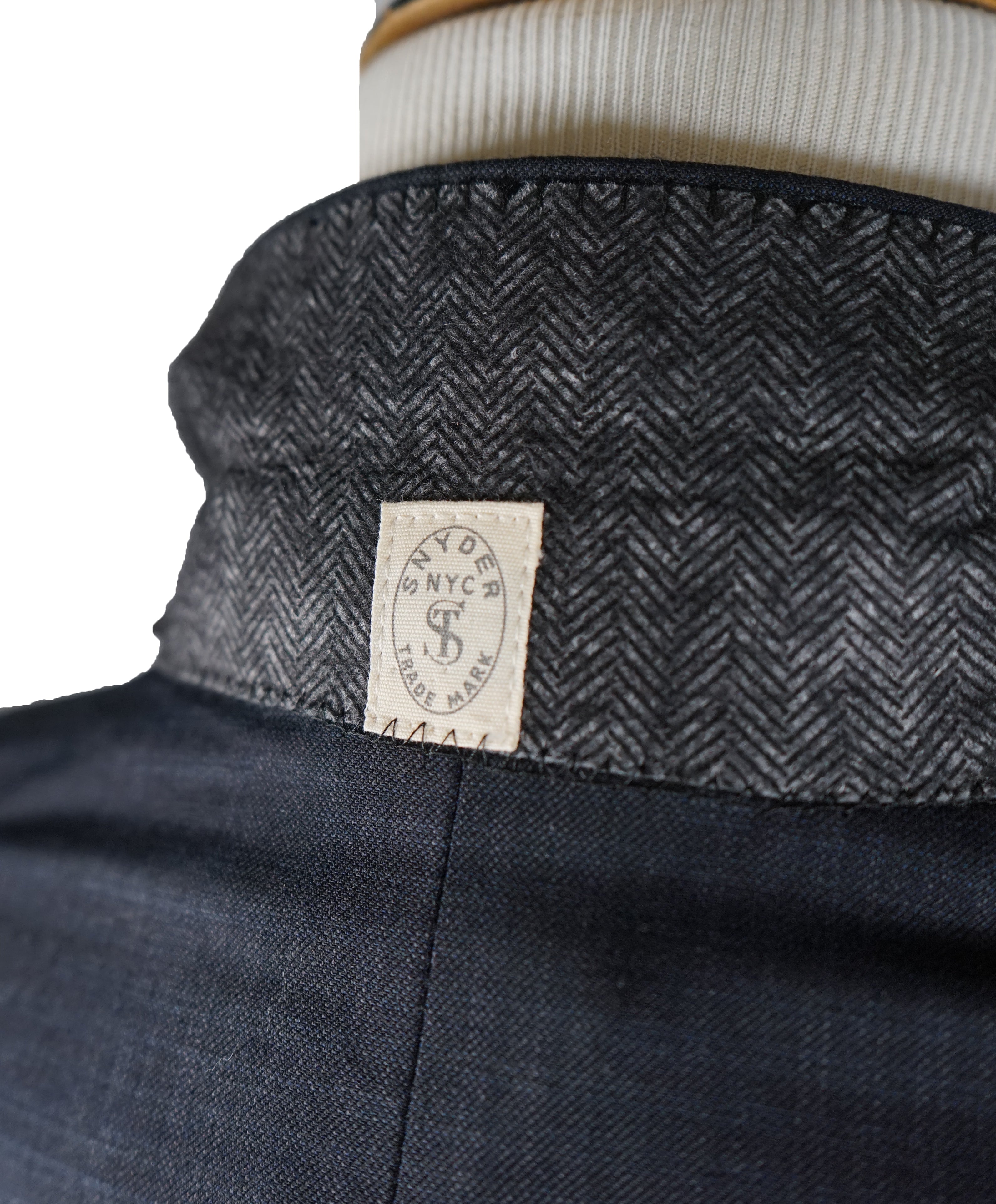 TODD SNYDER - “Mayfair Fit” Check Suit In Blue & Gray - 40R