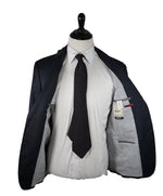 TODD SNYDER - “Mayfair Fit” Check Suit In Blue & Gray - 38R
