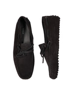 TOD’S - Black Laccetto Driving Loafers Knot Front - 8US