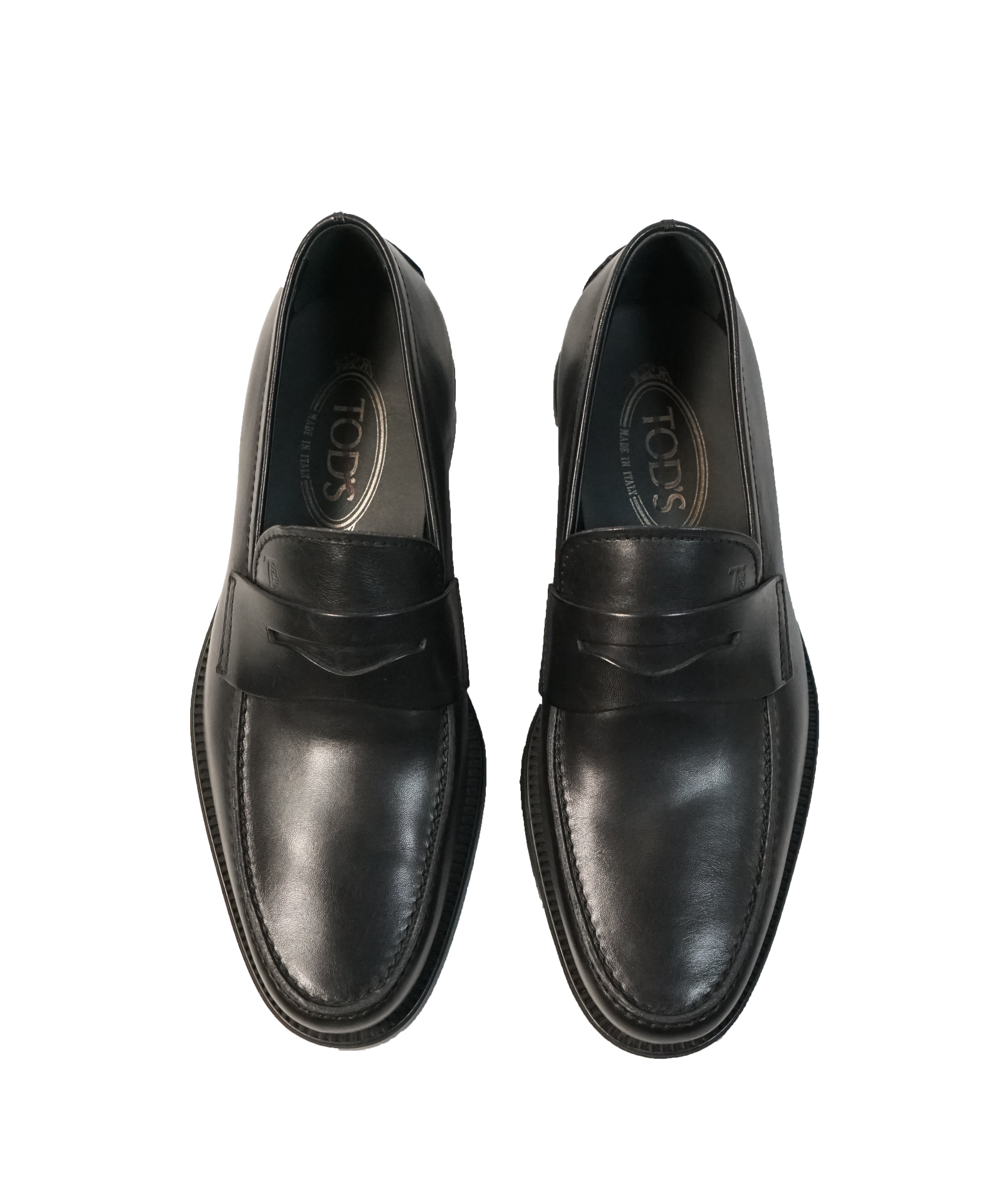 TOD’S - “Boston” Black Penny Loafers - 8 US
